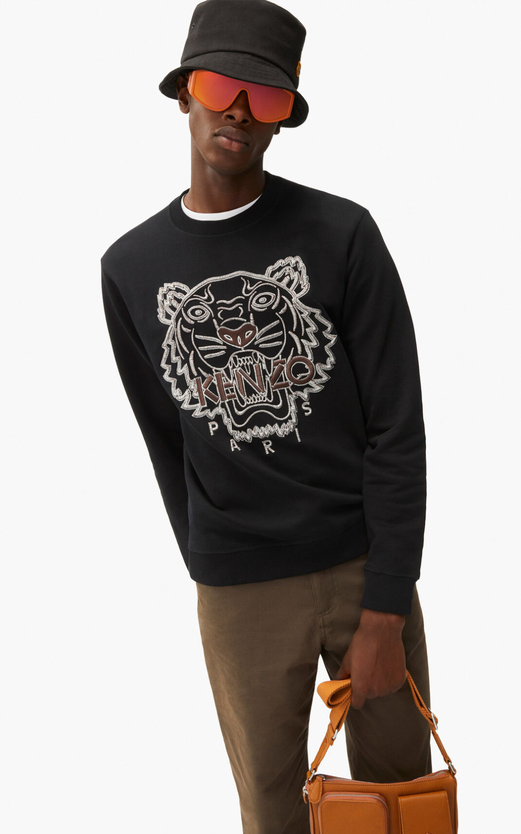 Sweatshirt Kenzo Tiger Masculino - Pretas | 276RWGEJS